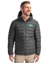 North Dakota Cutter & Buck Mission Ridge Repreve® Eco Insulated Mens Puffer Jacket Elemental Grey Front Thumbnail Image