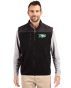 North Dakota Cutter & Buck Cascade Eco Fleece Mens Vest Black Front Thumbnail Image
