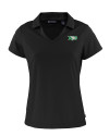 North Dakota Cutter & Buck Daybreak Eco Recycled Womens V-neck Polo Black Mannequin Thumbnail Image