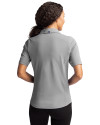 Umass Minutemen Cutter & Buck Virtue Eco Pique Recycled Womens Polo Polished Medium Gray Back Thumbnail Image