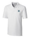 Carolina Panthers Historic Cutter & Buck Forge Stretch Mens Polo White Mannequin Thumbnail Image