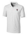 Atlanta Falcons Historic - Cutter & Buck Forge Pencil Stripe Stretch Mens Polo White Mannequin Thumbnail Image