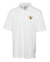 Seattle Mariners City Connect Cutter & Buck CB Drytec Genre Textured Solid Mens Big and Tall Polo White Mannequin Thumbnail Image