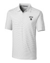Texas Rangers City Connect Cutter & Buck Forge Pencil Stripe Stretch Mens Polo White Mannequin Thumbnail Image