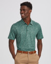 Forge Paisley Heather Print Polo 1 Thumbnail Image