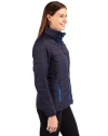 Carolina Panthers Americana Cutter & Buck Rainier PrimaLoft®  Womens Eco Insulated Full Zip Puffer Jacket Dark Navy Side Thumbnail Image