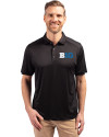 BIG 10 Conference Cutter & Buck Forge Eco Stretch Recycled Mens Polo Black Front Thumbnail Image