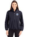 SEC Conference Cutter & Buck Charter Eco Recycled Womens Anorak Jacket Navy Blue Front Thumbnail Image