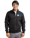 View image 1: BIG 10 Conference Cutter & Buck Roam Recycled Buttery-Soft Knit Mens Full Zip Jacket Black Front