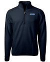 KIRO 7 Cutter & Buck Cascade Eco Sherpa Fleece Mens Quarter Zip Jacket NVBU_MANN_HG 1 Thumbnail Image