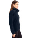 Dayton Flyers College Vault Cutter & Buck Cascade Eco Fleece Womens Full Zip Jacket Navy Blue Side Thumbnail Image