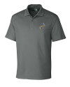 ETSU Buccaneers College Vault Cutter & Buck Genre Textured Solid Mens Polo Elemental Grey Mannequin Thumbnail Image