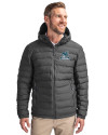 Citadel Bulldogs Vintage Cutter & Buck Mission Ridge Repreve® Eco Insulated Mens Puffer Jacket Elemental Grey Front Thumbnail Image