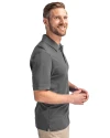 Texas A and M Aggies College Vault Cutter & Buck Advantage Eco Tri-Blend Pique Mens Polo Elemental Grey Side Thumbnail Image