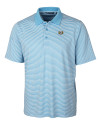 View image 3: North Carolina Tar Heels College Vault Cutter & Buck Forge Tonal Stripe Stretch Mens Big and Tall Polo Atlas Light Blue Mannequin