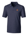 Syracuse Orange College Vault Cutter & Buck Forge Pencil Stripe Stretch Mens Big and Tall Polo Liberty Navy Mannequin Thumbnail Image