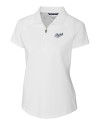 Dayton Flyers College Vault Cutter & Buck Forge Stretch Womens Short Sleeve Polo White Mannequin Thumbnail Image