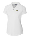 North Carolina Tar Heels College Vault Cutter & Buck Forge Stretch Womens Short Sleeve Polo White Mannequin Thumbnail Image