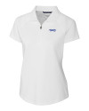 Montana State Bobcats College Vault Cutter & Buck Forge Stretch Womens Short Sleeve Polo White Mannequin Thumbnail Image