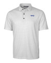 Montana State Bobcats College Vault Cutter & Buck Pike Double Dot Print Stretch Mens Big and Tall Polo Charcoal Mannequin Thumbnail Image
