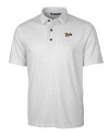 Vanderbilt Commodores College Vault Cutter & Buck Pike Double Dot Print Stretch Mens Big and Tall Polo Charcoal Mannequin Thumbnail Image