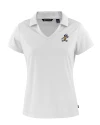 ETSU Buccaneers College Vault Cutter & Buck Daybreak Eco Recycled Womens V-neck Polo White Mannequin Thumbnail Image