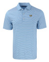 North Carolina Tar Heels College Vault Cutter & Buck Forge Eco Double Stripe Stretch Recycled Mens Big &Tall Polo Atlas/White Mannequin Thumbnail Image