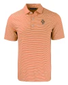 Tennessee Volunteers College Vault - Cutter & Buck Forge Eco Double Stripe Stretch Recycled Mens Polo College Orange/White Mannequin Thumbnail Image