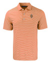 Tennessee Volunteers College Vault - Cutter & Buck Forge Eco Double Stripe Stretch Recycled Mens Polo College Orange/White Mannequin Thumbnail Image