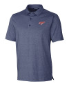 Dayton Flyers College Vault Cutter & Buck Forge Heathered Stretch Mens Polo Indigo Heather Mannequin Thumbnail Image