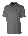 Texas A and M Aggies College Vault Cutter & Buck Forge Heathered Stretch Mens Polo Charcoal Heather Mannequin Thumbnail Image