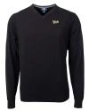 Vanderbilt Commodores College Vault Cutter & Buck Lakemont Tri-Blend Mens V-Neck Pullover Sweater Black Mannequin Thumbnail Image
