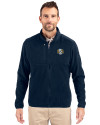 North Carolina Tar Heels College Vault Cutter & Buck Cascade Eco Fleece Mens Full Zip Jacket Navy Blue Front Thumbnail Image