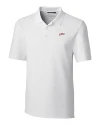 SMU Mustangs College Vault Cutter & Buck Forge Stretch Mens Big and Tall Polo White Mannequin Thumbnail Image