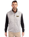 Vanderbilt Commodores College Vault Cutter & Buck Charter Eco Full-Zip Mens Big & Tall Vest Polished Medium Gray Front Thumbnail Image