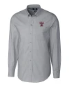 Texas A and M Aggies College Vault Cutter & Buck Stretch Oxford Mens Long Sleeve Dress Shirt Charcoal Mannequin Thumbnail Image