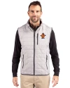 Syracuse Orange College Vault Cutter & Buck Rainier PrimaLoft® Mens Eco Insulated Full Zip Puffer Vest Polished Medium Gray Front Thumbnail Image