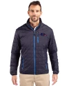 Baltimore Ravens Americana Cutter & Buck Rainier PrimaLoft® Mens Eco Insulated Full Zip Puffer Jacket Dark Navy Front Thumbnail Image