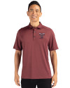 Texas A and M Aggies College Vault Cutter & Buck Forge Eco Stretch Recycled Mens Polo Dark Bordeaux Heather Front Thumbnail Image