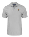 Tennessee Volunteers College Vault - Cutter & Buck Pike Eco Tonal Geo Print Stretch Recycled Mens Polo Elemental Grey Mannequin Thumbnail Image