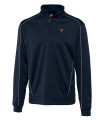 Texas Longhorns Cutter & Buck Men's CB DryTec Edge Half Zip Navy Blue Mannequin Thumbnail Image