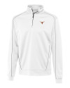Texas Longhorns Cutter & Buck Men's CB DryTec Edge Half Zip White Mannequin Thumbnail Image