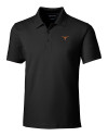 Texas Longhorns Cutter & Buck Forge Polo Mens Tailored Fit Black Mannequin Thumbnail Image