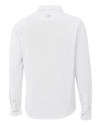 Carolina Panthers Americana Cutter & Buck Advantage Tri-Blend Pique Long Sleeve Knitted Mens Button Down White Mannequin Back Thumbnail Image