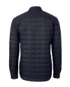 Carolina Panthers Americana Cutter & Buck Rainier PrimaLoft® Mens Eco Insulated Quilted Shirt Jacket Dark Navy Mannequin Back Thumbnail Image