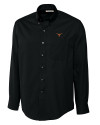 Texas Longhorns Cutter & Buck Epic Easy Care Fine Twill Mens Big and Tall Dress Shirt Black Mannequin Thumbnail Image
