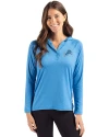 Detroit Lions Cutter & Buck Coastline Epic Comfort Recycled Womens Hooded Shirt Digital Front Thumbnail Image