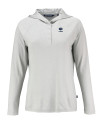 Penn State Nittany Lions Alumni Cutter & Buck Coastline Epic Comfort Recycled Womens Hooded Shirt CONCRETE Mannequin Thumbnail Image