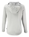 Penn State Nittany Lions Alumni Cutter & Buck Coastline Epic Comfort Recycled Womens Hooded Shirt CONCRETE Mannequin Back Thumbnail Image