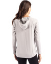 Texas Tech Red Raiders College Vault Cutter & Buck Coastline Epic Comfort Recycled Womens Hooded Shirt CONCRETE Back Thumbnail Image